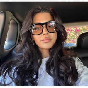 😎 Vintage Square Aviator Sunglasses – Flat Top Design, UV400 Protection😎